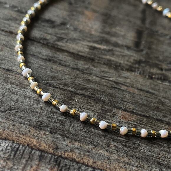 NEW Freshwater Pearl & Gold Anklet - Picture 10 of 11